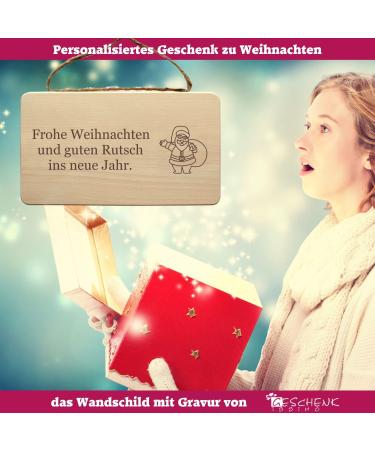 Personalized Wooden Christmas Wall Shield | Custom Engraved Holiday Decor & Gifts for Christmas & Christmas Eve - Buy Online on GoSupps.com