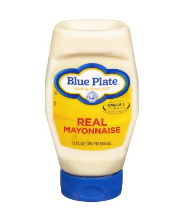 Blue Plate Real Mayonnaise, 12 Ounce Squeeze 6 Count(Pack of 1) Regular 6 Count(Pack of 1)