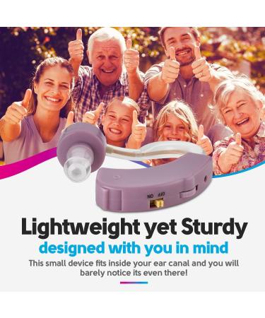 Set of 2 Small Noise-Reducing Digital Devices for Adults, Seniors & Women - Purple - Buy Online on GoSupps.com