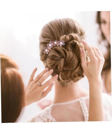 DOITOOL Flower Hair Comb ball head bride hair accessories large bride hair clip comb pearl ponytail Diamond hair clips flower hair accessories spring hair accessories Wedding Hair Comb - Buy Online on GoSupps.com