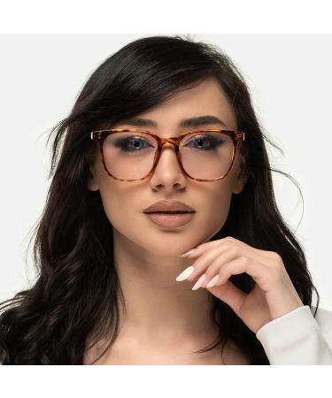SMOODER Computer Glasses KAMPAK - Stylish Blue Light Blocking Tortoise Frames for Men & Women | International Shipping Available - Buy Online on GoSupps.com