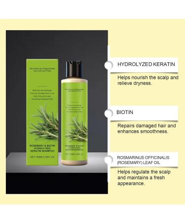  Generisch Natural thickening and strengthening shampoo with rosemary and hydrolyzed keratin for fine hair and hair loss gentle and soft cleansing conditioner (1) - Buy Online on GoSupps.com