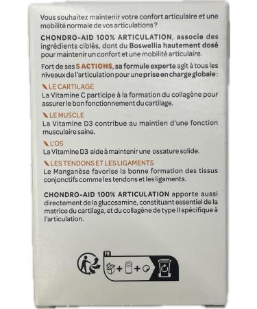  Arkopharma Chondro Aid 100% Joint Support Overall 60 Capsules - Buy Online on GoSupps.com
