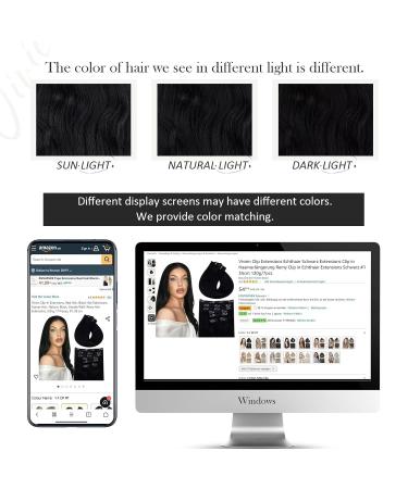 Vivien Clip-in Extensions | Real Remy Hair | Black 10-Inch 80g 7PCs | Premium Quality Clip-in Hair Extensions - Buy Online on GoSupps.com