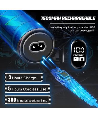 YMGN Hair Clippers for Men - Professional Zero Gapped T-Blade Trimmer with LCD Display - Cordless Rechargeable Beard & Hair Cutting Kit - Buy Online on GoSupps.com