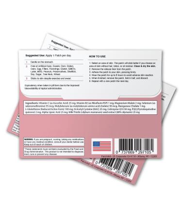 PatchAid Glutathione Topical Patch 30-Day Supply (Pack of 2) - Buy Online on GoSupps.com