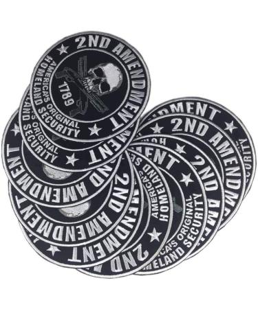 2 PCS Biker MC/RC Officer Vest Patches - President & VP Rank Motorcycle Rider Patches - Iron on/Sew on Embroidered Skull Patch_M - Buy Online on GoSupps.com