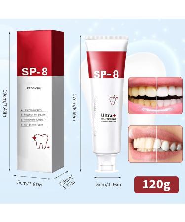 Sp8 Toothpaste Sp-8 Toothpaste Sp 8 Probiotic Toothpaste for Stain Removal Deep Cleaning Toothpaste Sp-8 Toothpaste Whitening(120g) - Buy Online on GoSupps.com