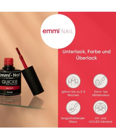 Emmi Nail Quickie Pale Green 3in1 - LED UV Gel Polish L043 | Long-Lasting Vegan & Scratch-Resistant | 7.5ml - Buy Online on GoSupps.com