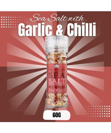 Garlic Farm Sea Salt Pick N Mix - Choose From 3+ Flavours |Sea Salt with Garlic Sea Salt with Garlic & Black Pepper Sea Salt with Garlic & Chilli - Pack of 2 75.00 g (Pack of 2) - Buy Online on GoSupps.com