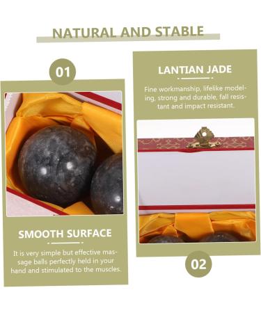 Lurrose 2ST Baoding Massage Balls - Acupressure Hand Exercise for Muscle Relief & Stress Relief - Ideal for Hand Massage & Finger Therapy - Buy Online on GoSupps.com
