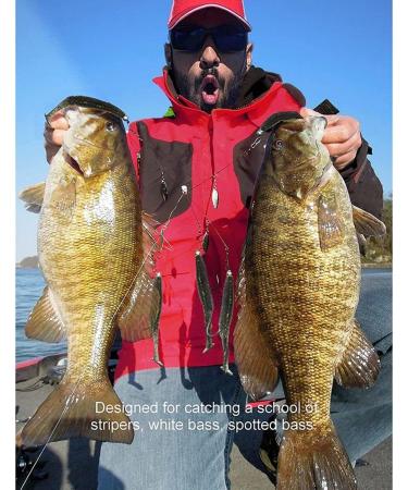 Giyofom Umbrella Rigs for Bass & Stripers Fishing | Freshwater Swimbait Bait Rig Set - Blue  - Buy Online on GoSupps.com