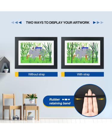Sank Kids Art Frame: Front Opening Changeable Picture Display for DIN A4 Art Storage - Black 1 Pack - Buy Online on GoSupps.com