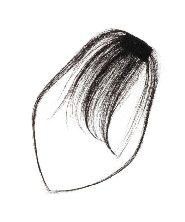 MAGICLULU Bangs Wig Piece Mini Clips for Hair Clip in Air Bangs Real Hair Wigs Fake Hair Bangs Fringe Bangs French Hair Front Hair Fringe France Hair Strands Fully Hand-woven Women's 20x7cm Black