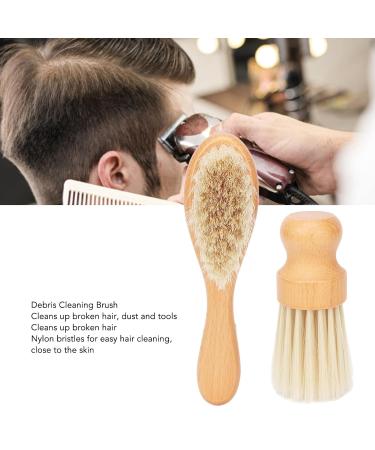Professional Hairdresser Neck Dust Brush & Towel Set - Soft Durable Wooden Handle for Easy Hair Removal - Buy Online on GoSupps.com
