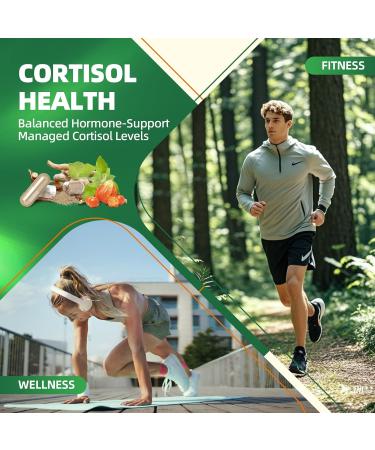 Cortisol Supplements for Women Men 10-in-1 Cortisol Detox with Ashwagandha Magnesium L-Theanine Balanced Cortisol Levels Night & Calm Support 120 Vegan Capsules 120 Count (Pack of 1) - Buy Online on GoSupps.com