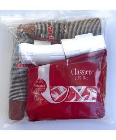 Sugar 150 Sachets of Eridania Classic Granulated Sugar 1000g + 100 Bicolour Plastic Coffee Cups 80cc + 100 Sealed Stirrers Individually Wrapped in Plastic - Buy Online on GoSupps.com