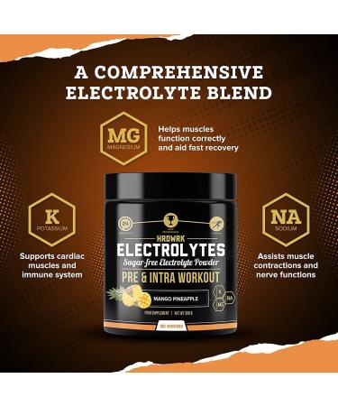 MMA Nutrition HRDWRK - 100 Servings Keto Electrolytes Powder Hydration Sugar Free - Electrolyte Powder to Boost Endurance & Reduce Fatigue with Electrolytes Supplement Set of 3 - Buy Online on GoSupps.com