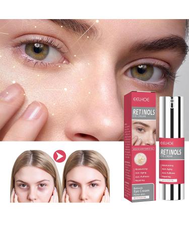 Retinol Eye Cream with Hyaluronic Acid & Collagen | Anti-Aging Solution for Dark Circles Puffiness & Fine Lines - Buy Online on GoSupps.com