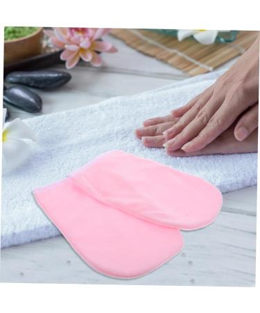 Mitaines Hydratantes en Paraffine pour Mains 25x15 Cm Tissu Doux Spa Soins Mains Femmes Bain Paraffine Bord Blanc Rose - Buy Online on GoSupps.com