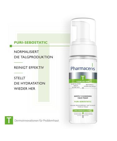 Pharmaceris T-Zone Cleansing Foam for Oily Skin | Restores Hydro-Balance | 5.0 oz - Best for Post-Acne Treatment - Buy Online on GoSupps.com