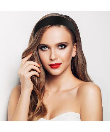 Shop Wllhyf Satin Stirring Straps - 2 Pack Black Hard Headbands for Women & Girls | Fashionable Slipproof Hair Bands for DIY Hair Jewelry - Perfect for Halloween & Christmas - Buy Online on GoSupps.com