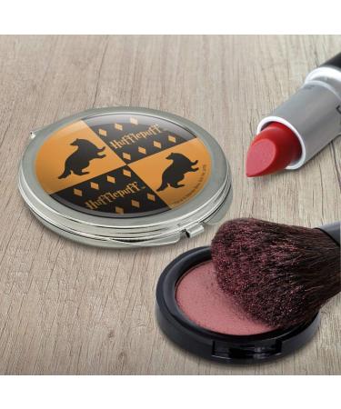 Harry Potter Hufflepuff Pattern Travel Purse Handbag Makeup Mirror by GRAPHICS & MORE - Buy Online on GoSupps.com