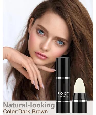 Root Touch Up Instantly Hairline Shadow Hairline Powder Quickly Cover Hairline Hairline Powder Stick Long Lasting Root Cover Up Cover Gray Hair Windproof & Sweatproof (Dark Brown) - Buy Online on GoSupps.com
