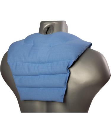 Light Blue Neck Pillow with Back Support - Cherry Stone Heat Pad for Neck & Back Relief - Buy Online on GoSupps.com