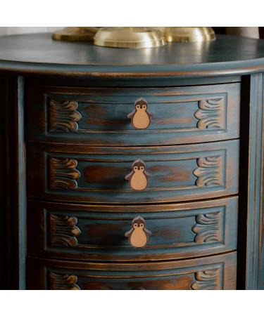Angoily Wooden Penguin Drawer Buttons | Cute Cabinet Handles & Hardware for Dressers & Cupboards | International Shipping Available - Buy Online on GoSupps.com