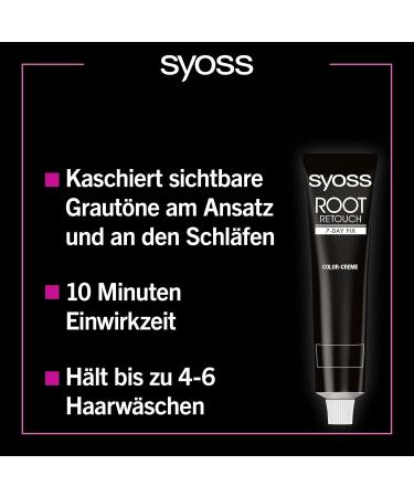 Syoss Syoss Chocolate Touch Up Approach Step 1 (3 x 60 ml) Semi-Permanent 7 Day Root-Free Colour Hair Colour for Quick and Easy Treatment - Buy Online on GoSupps.com