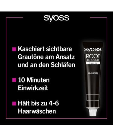 Syoss Approach Retoucher Dark Brown Level 1 (3 x 60 ml) - Semi-Permanent Hair Color for Quick & Easy Touch-Ups - Lasts 7 Days - International Shipping Available - Buy Online on GoSupps.com