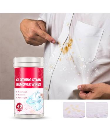 Clothing Stain Remover Wipes Individual Wrapped Cleaning Wipes Clothing Stain Removal Wet Wipes Stain Remover Wipes Down Jacket Dry Cleaning Agent Mini Stain Remover Wipes - Buy Online on GoSupps.com