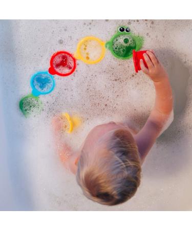 Playgro Crocodile Stacking Cups - 8 Colorful Pieces for 6+ Months | Ideal Baby Bath Toys & Stacking Fun - 40087 - Buy Online on GoSupps.com
