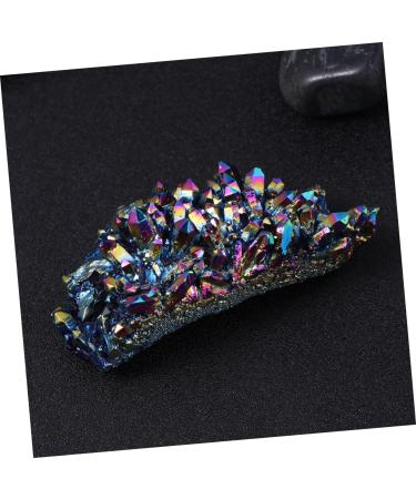 Beavorty 1pc Crystal Cluster Rock Amethyst Rainbow Quartz Natural Crystal Rhinestones Colorful 9.5X5.5CM - Buy Online on GoSupps.com