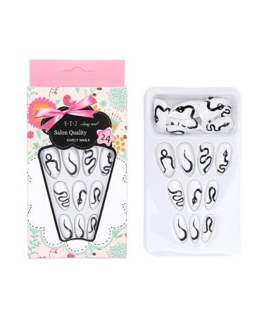 24pcs False Art Nails - Full Cover Nail Press Ons for DIY Nail Art | International Shipping - Buy Online on GoSupps.com