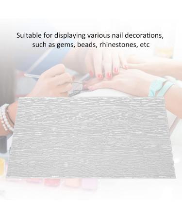 Nail Art Display Board - Acrylic Manicure Sample Stand for Nail Salons | Transparent Bark Pattern-02 - Buy Online on GoSupps.com