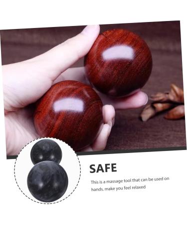 Coolhiya 2 STK Jade Massage Balls - Hand & Fascia Rollers for Adults | Anti-Stress & Health Benefits | Chinese Fitness Products for Women - Buy Online on GoSupps.com