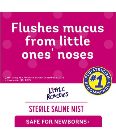 Little Remedies Sterile Saline Nasal Mist 3 oz - Safe for Newborns - Pack of 1 - Buy Online on GoSupps.com