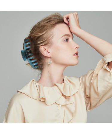 MJIYA Hair Claw Clips - Strong Hold Hair Accessories for Women (Matte Black/Orange/Purple) - Buy Online on GoSupps.com