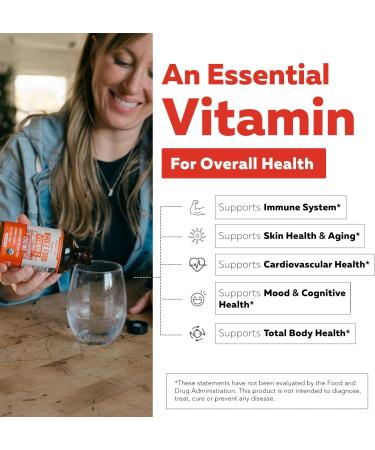 Organic Vitamin C Liquid - 250 mg | Whole Food Vitamin C Supplement from Fruit Plus Absorption Cofactors Rutin & Citrus Bioflavonoids - Immune & Antioxidant Support Total Health (96 Servings) - Buy Online on GoSupps.com