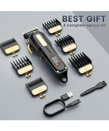 Professional Cordless Hair Clippers for Men | Rechargeable Beard Trimmer & Hair Cutting Set with LED Display - Ideal Gifts for Men - Buy Online on GoSupps.com