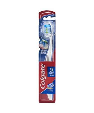 Colgate 360 Total Soft Toothbrush with Tongue and Cheek Cleaner