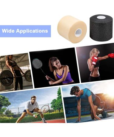Qigui 4 Rollen Athletic Tape - Foam Underwrap Bandage (2.75x89ft) for Ankle Wrist Hands Elbows & Knees - Skin Injury Protection No Adhesive Residue Ideal for Sports - Buy Online on GoSupps.com