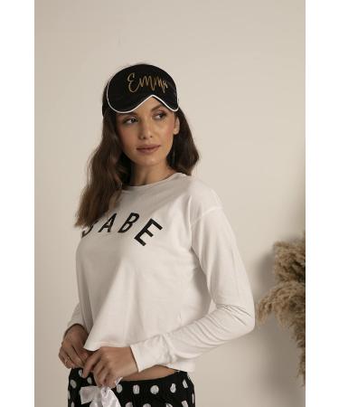 Satin Sleep Mask - Black Silk Eye Mask for Bridesmaid Gifts & Bachelorette Party Favors - Buy Online on GoSupps.com