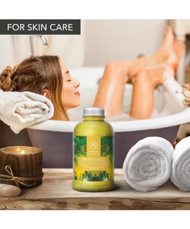 100% Natural Ylang Ylang Bathing Salt 600g | Stress Relief Sleep Aid & Aromatherapy | Spa Quality Relaxation - Buy Online on GoSupps.com