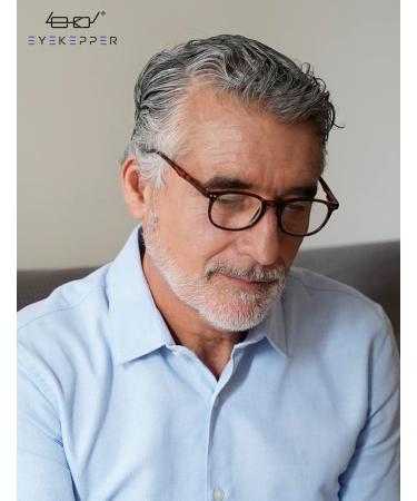 Eyekepper Retro Reading Glasses for Women & Men - Tortoise Frame +0.75 - Stylish Eyeglasses for Reading - Buy Online on GoSupps.com