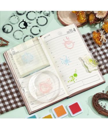 GlobleLand Clear Silicone Stamp for Scrapbook, Tea & Coffee Stains Background Design - 4.3 x 6.3 Inch - Buy Online on GoSupps.com