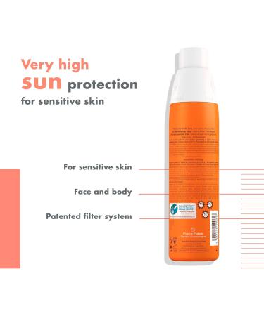 Avene 3 Milk Solar Spray Protection SPF50+ | Water-Repellent Sunscreen | 200ml - Buy Online for Global Shipping - Buy Online on GoSupps.com
