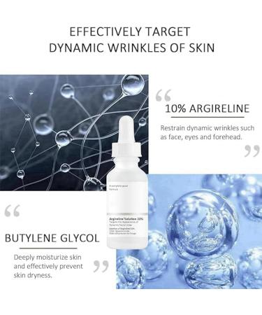 Argireline-Solution 10% Anti Wrinkle Serum Aging Solution Facial Serum Solution Facial Serum Facial Serum Moisturising Facial Serum Peptide Serum Peptide Moisturiser Long-Lasting Facial Serum - Buy Online on GoSupps.com